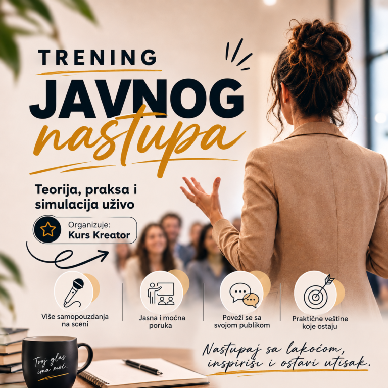 Trening javnog nastupa – teorija, praksa i simulacija uživo