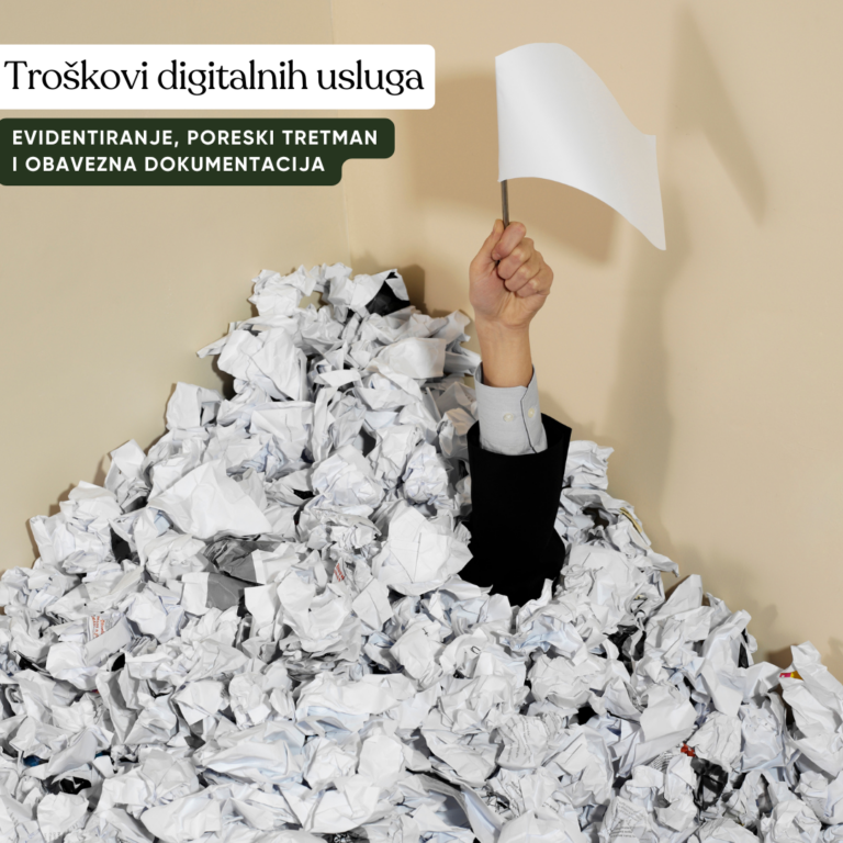 Troškovi digitalnih usluga- evidentiranje, poreski tretman i obavezna dokumentacija